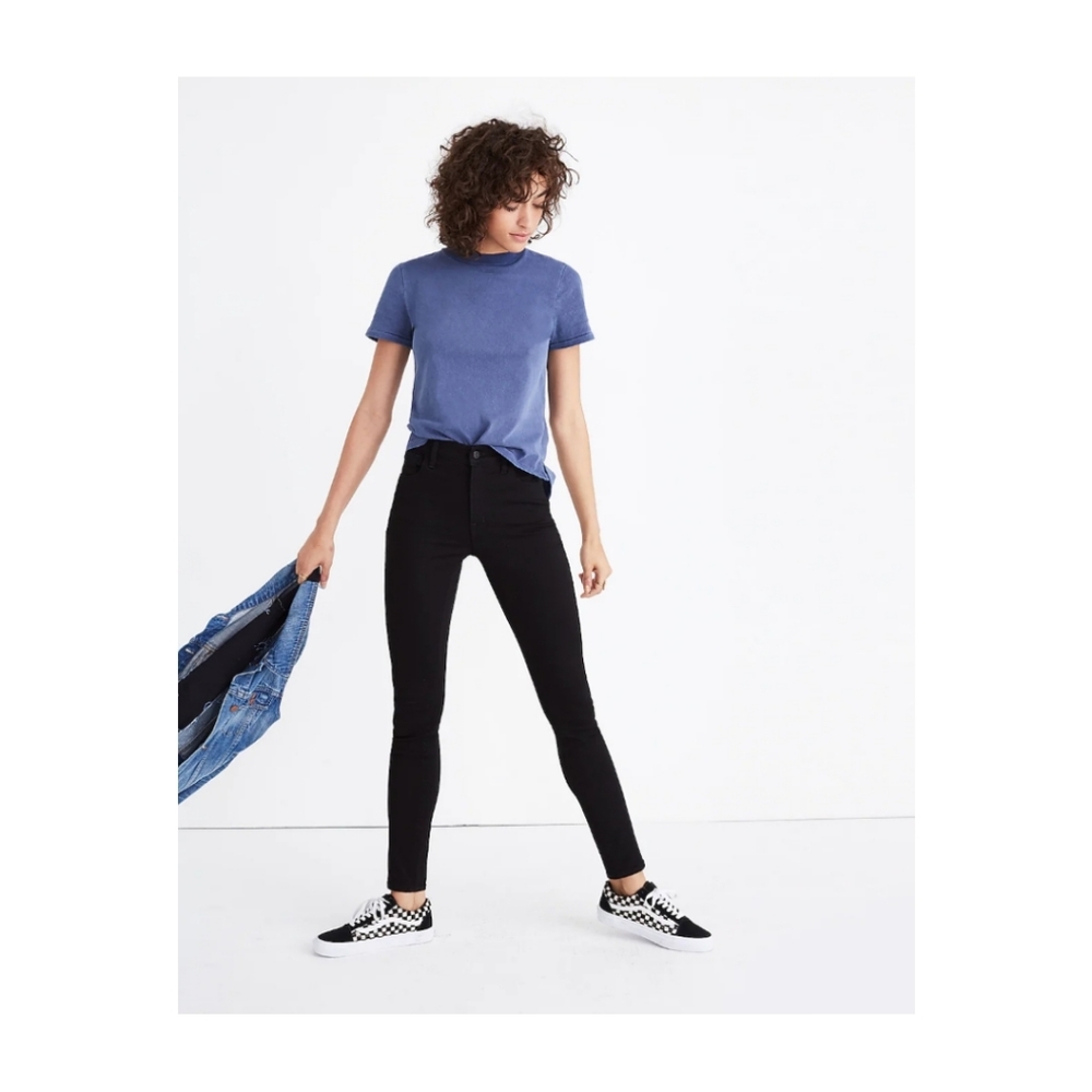Madewell Roadtripper Skinny Jeans in Black, Size 26